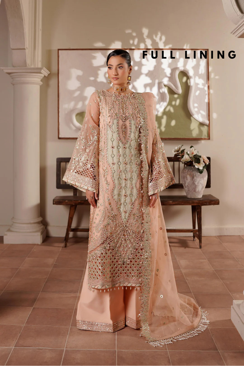 L-5005 New Arrivals Organza Hand Made With Full Lining