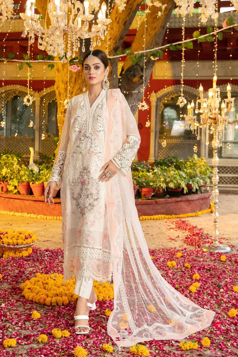 Z-216 Embroidered Chiffon Ready Made
