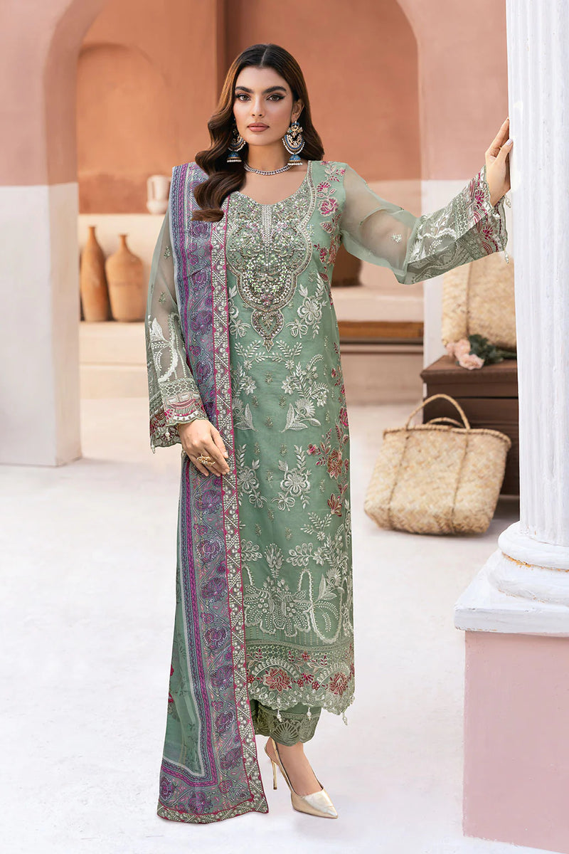 Eid New Arrival Organza Full Lining 4004