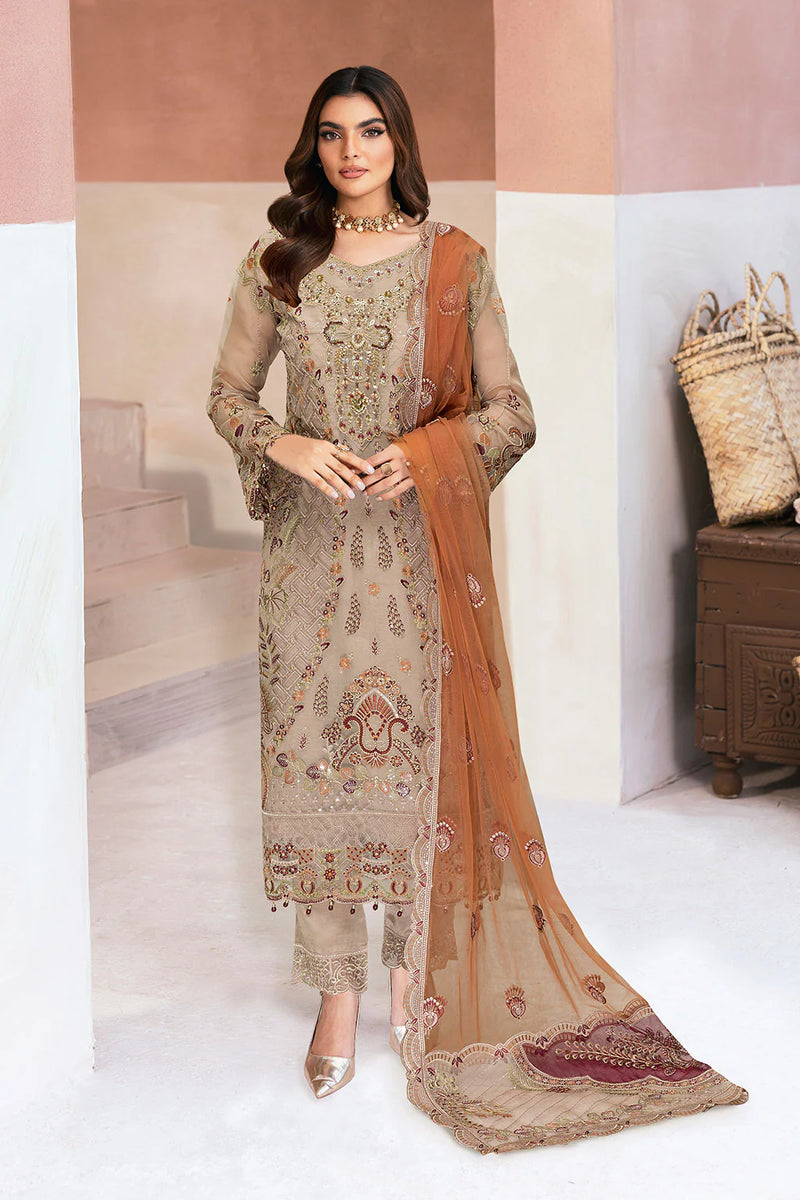 Eid New Arrival Organza Full Lining 4008