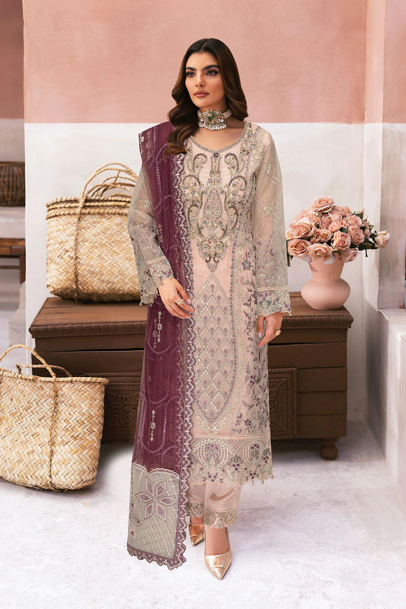 Eid New Arrival Organza Full Lining 4003