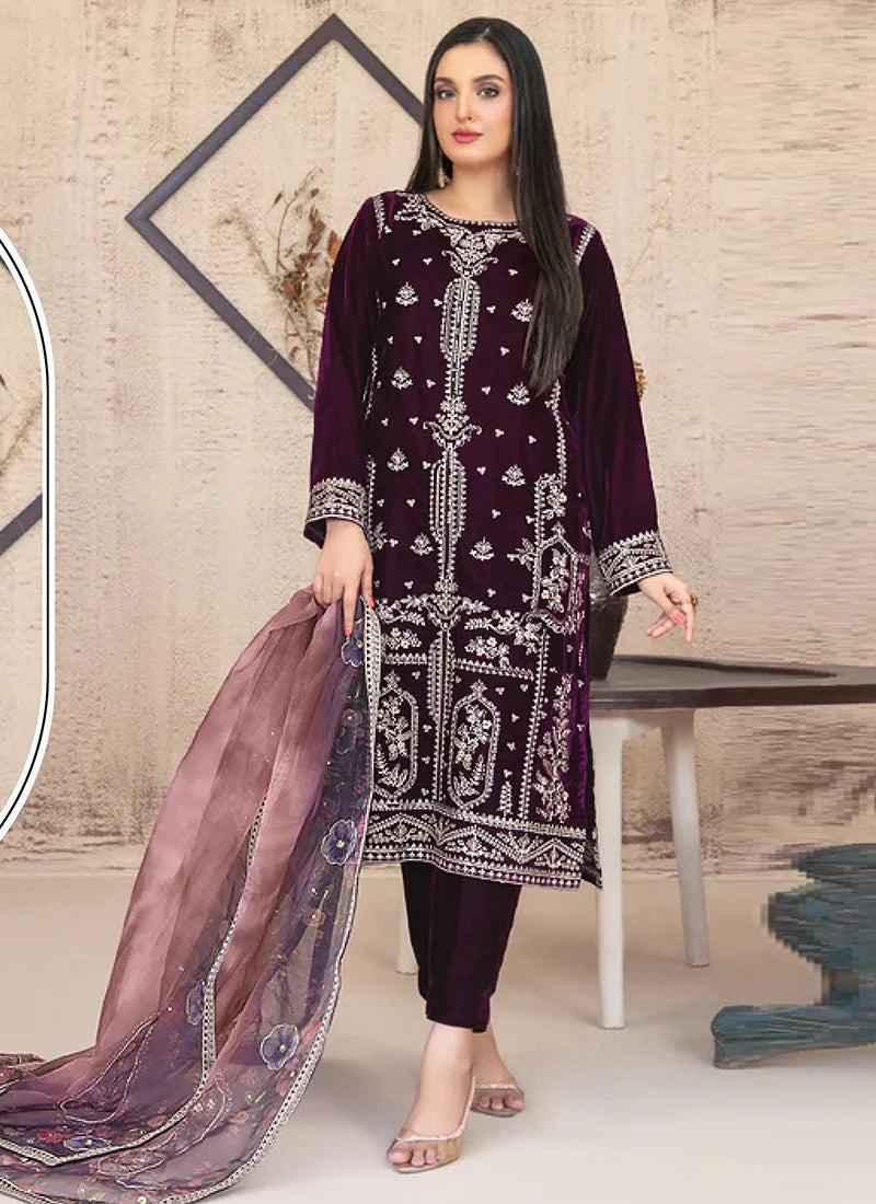 Libas Unstitched Velvet 105