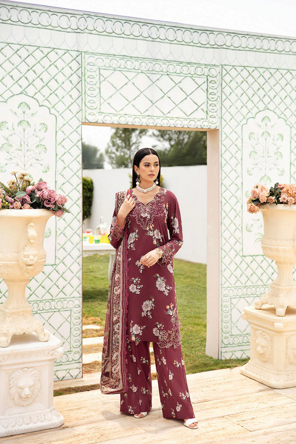 Libas New Arrival Embroidered Lawn 608